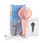 2 in 1 Handheld Spray Fan, 4 Speed Portable Mini Fan with Mist Spray, USB Rechargeable Cooling Fan for Outdoor Travel & Summer