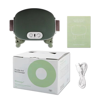 Bionic Neck Shoulder Massager Multifunctional 3-Level Cervical Massage Electric Heating Kneading Muscles Massage  Neck Waist Leg Hh