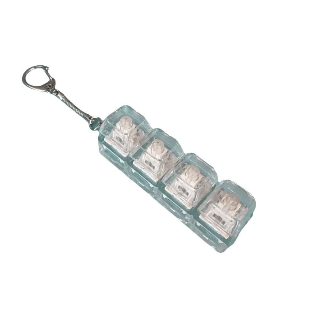 New DIY Keyboard Fidget Keychain Keys Button Keycap Clicker Toy Pass The Time Relief Stress Pinch Toy Adult