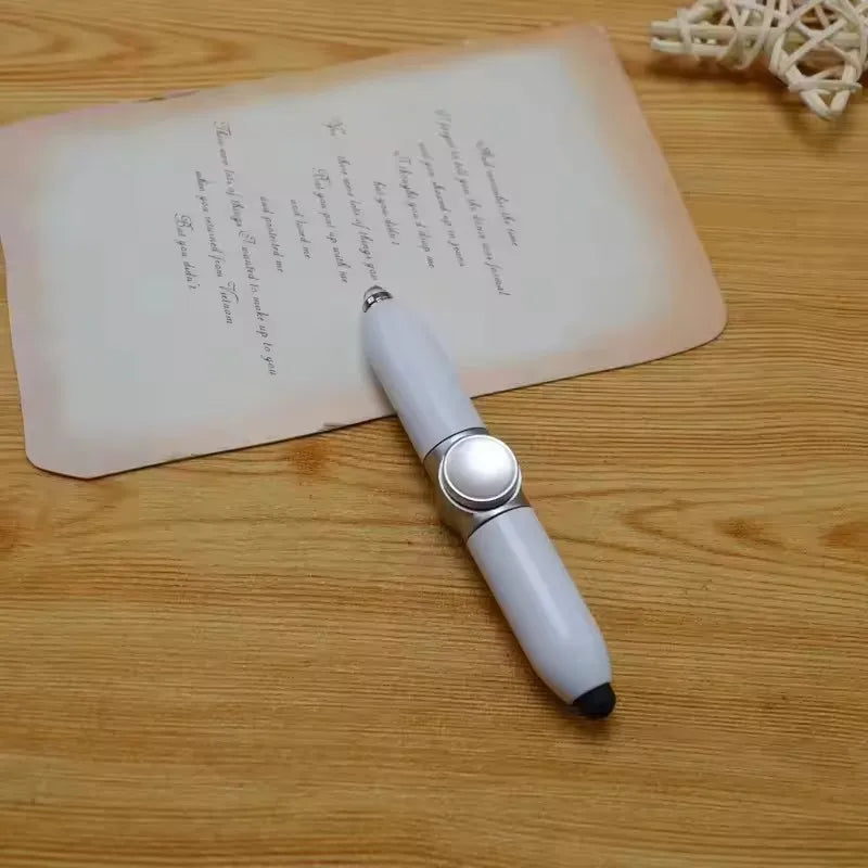 Multi-function Gyroscope Pens Decompression Toy Gyro Spinner Light Fidget Toy Pen With Relief Stress Led Adult Finger Ballpoi