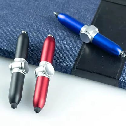 Multi-function Gyroscope Pens Decompression Toy Gyro Spinner Light Fidget Toy Pen With Relief Stress Led Adult Finger Ballpoi