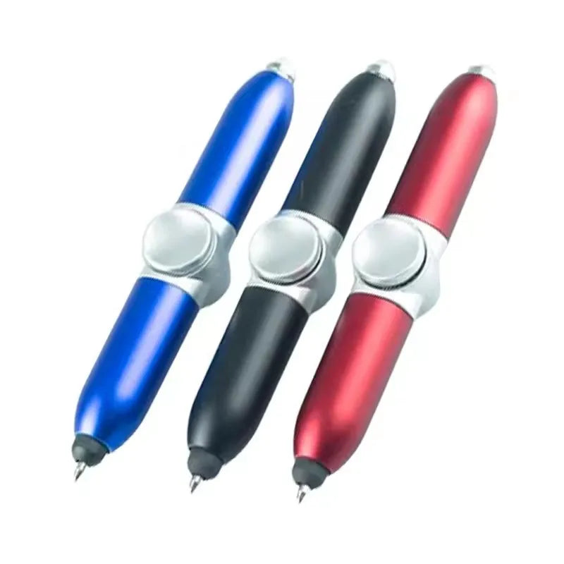 Multi-function Gyroscope Pens Decompression Toy Gyro Spinner Light Fidget Toy Pen With Relief Stress Led Adult Finger Ballpoi