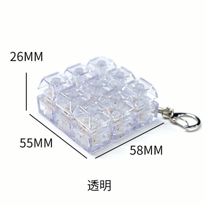 New 3/4/9 Keys Finger Keyboard Keycap Stress Relief Fidget Keychain Pass The Time Key Button Pinch Toy Adult