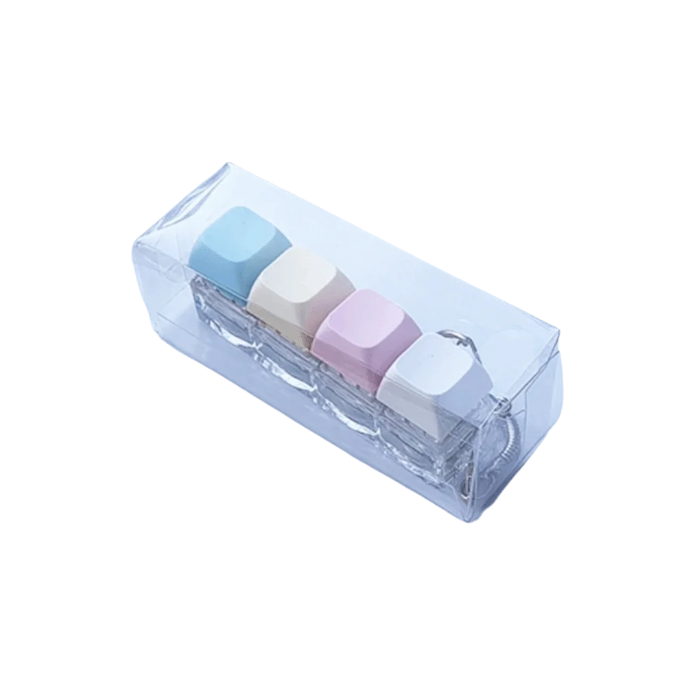 Relaxing DIY Keyboard Fidget Keychain Keys Button Relief Stress Clicker Toy Keycap Pass The Time Pinch Toy Adult