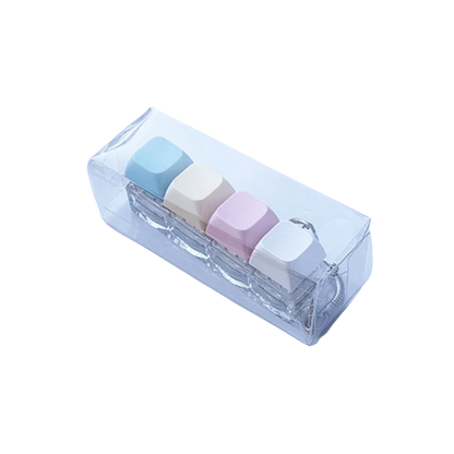 Relaxing DIY Keyboard Fidget Keychain Keys Button Relief Stress Clicker Toy Keycap Pass The Time Pinch Toy Adult