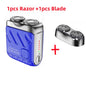 9000RPM High Speed Premium Portable Mini Shaver Dual Head Waterproof Type-C Rechargeable Shaver  IPX7 Waterproof Travel Razor